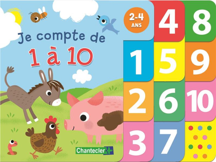Je compte de 1 à 10. 2-4 ans