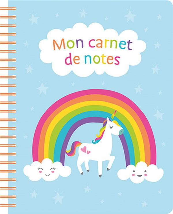 Mon carnet de notes. Unicorn Blue