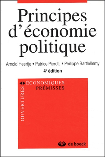 Principes d'économie politique. 4ème édition