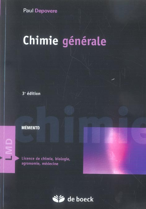 Chimie générale. 3e édition