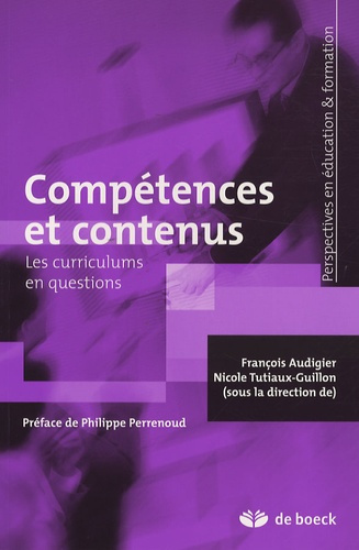 Compétences et contenus. Les curriculums en questions
