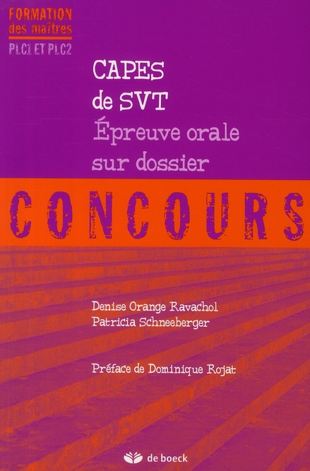 CAPES de SVT. Epreuve orale sur dossier