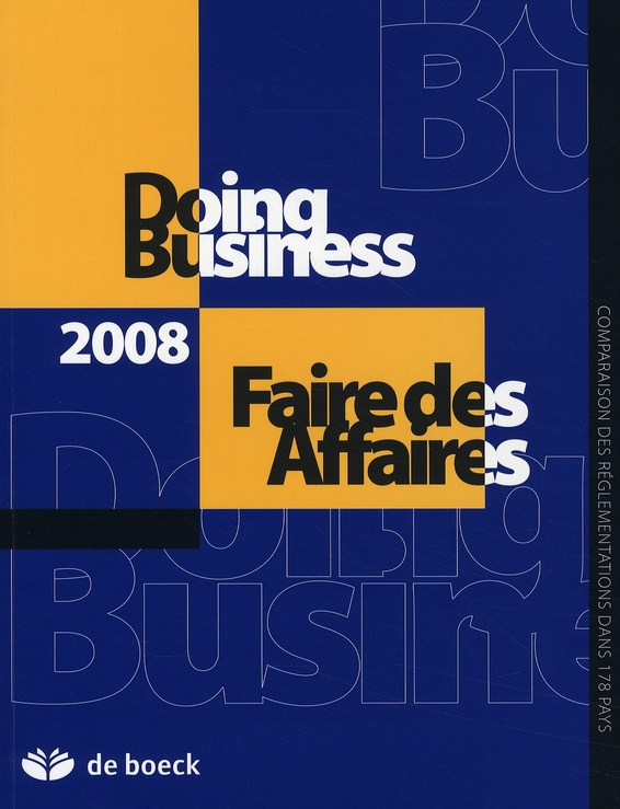Doing Business/Faire des Affaires. Edition 2008