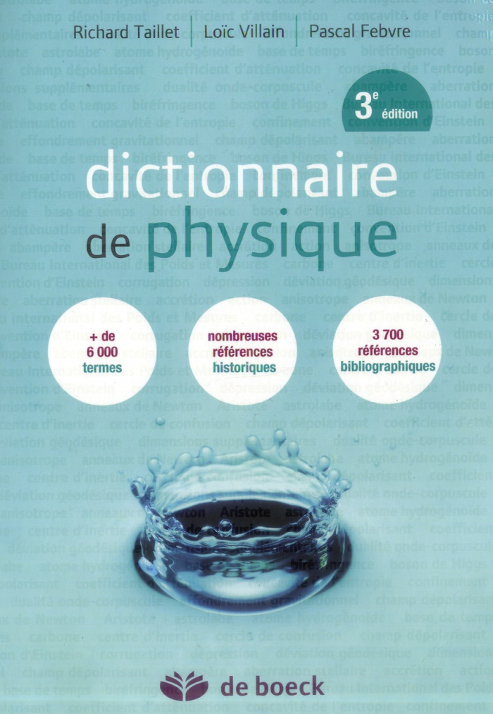 Dictionnaire de physique. 3e édition