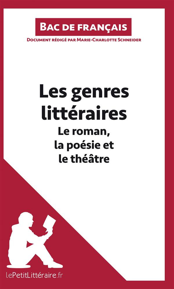 Les genres littéraires. Le roman, la poésie et le théâtre