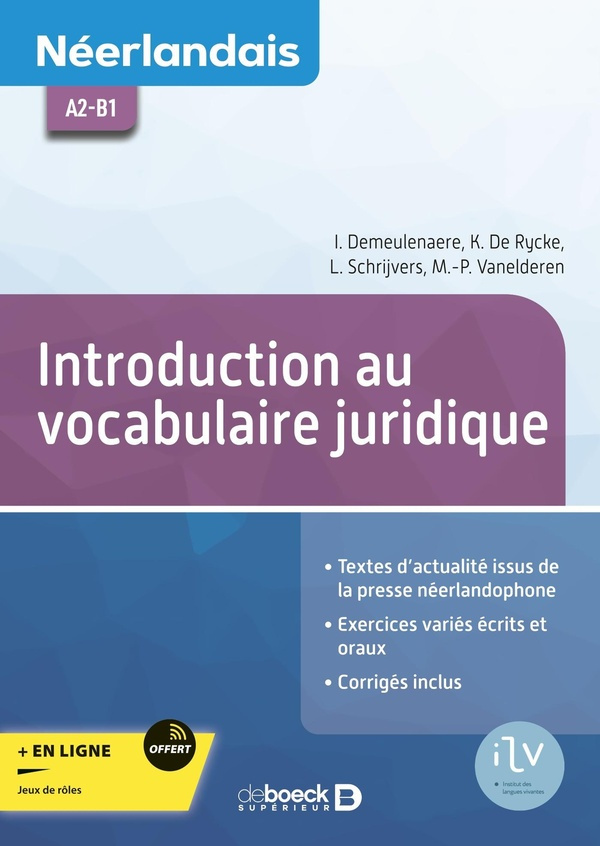 Néerlandais A2-B1. Introduction au vocabulaire juridique