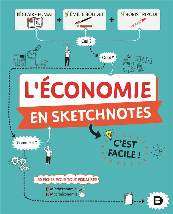 L'économie en sketchnotes. C'est facile ! 60 fiches pour tout visualiser