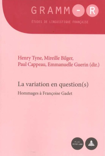 La variation en question(s). Hommages à Françoise Gadet, Textes en français et anglais