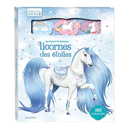 Ma pochette féerique Licornes des étoiles. Avec 300 stickers