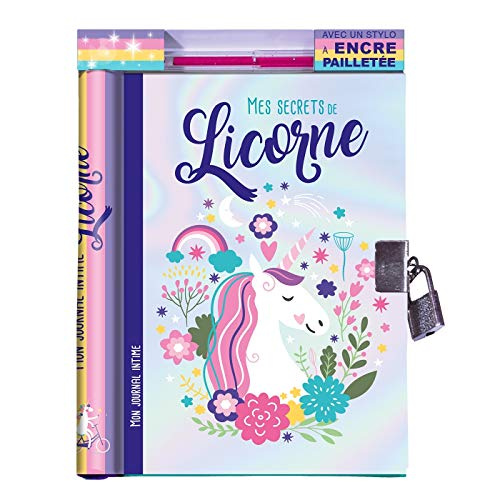 Mon journal intime Mes secrets de licorne. Avec 1 stylo à encre pailletée