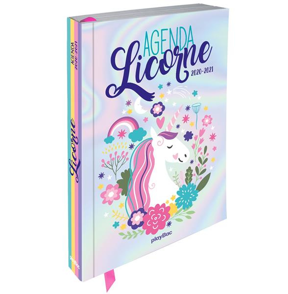 Agenda Licorne. Avec + de 100 autocollants licorne, Edition 2020-2021