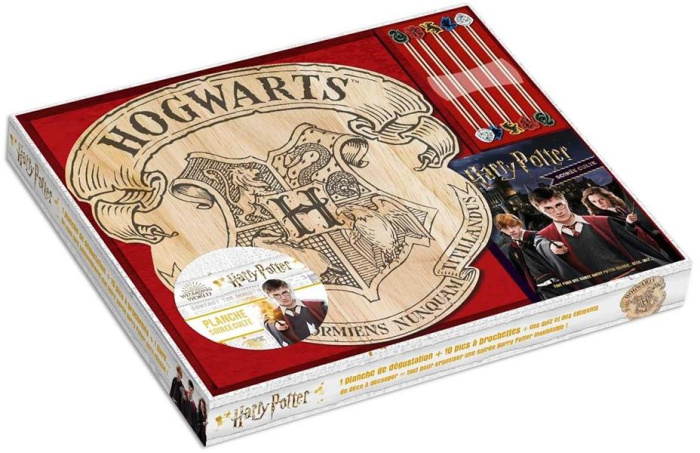 Coffret Soirée Culte Harry Potter. Avec 1 planche de dégustation, 8 piques en bois,