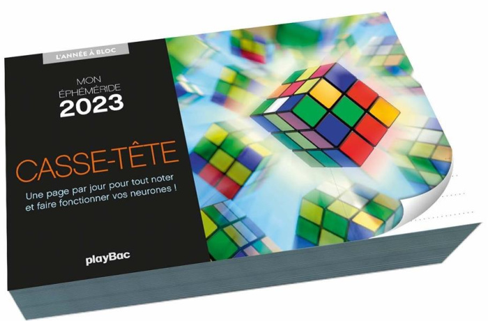 MON CALENDRIER EPHEMERIDE 2023 CASSE-TETE - L'ANNEE A BLOC (DE JANV. A DEC. 2023)