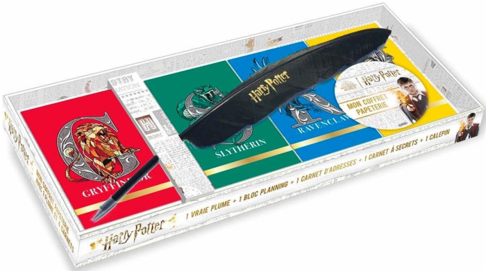 HARRY POTTER - COFFRET PAPETERIE AVEC PLUME ET CARNETS