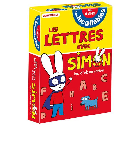 LES INCOLLABLES - LES LETTRES AVEC SIMON - JEU D'OBSERVATION