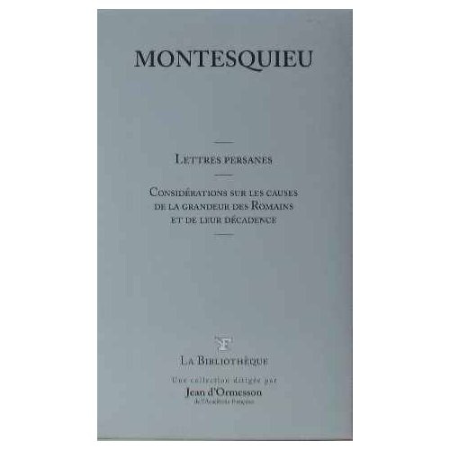 Les lettres persanes et autres oeuvres T21