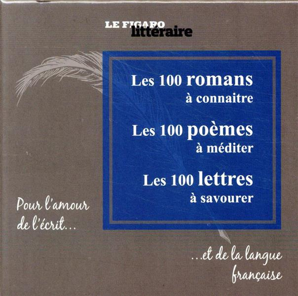 Pour l'amour de l'écrit... et de la langue française. Coffret en 3 volumes : Les 100 romans à connaî