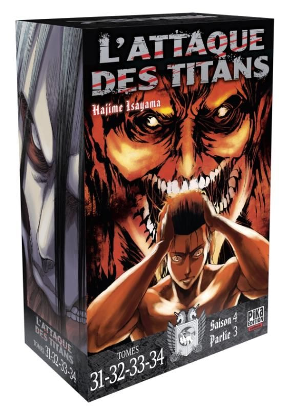 L'Attaque des Titans Saison 4 Partie 3 - Coffret 4 tomes : Tomes 31 à 34