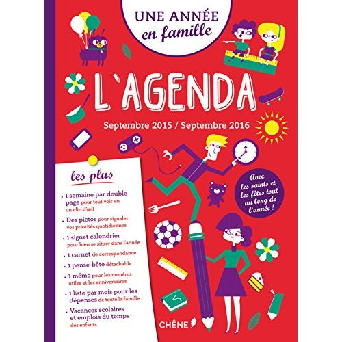 L'agenda Une année en famille. Septembre 2015 / Septembre 2016