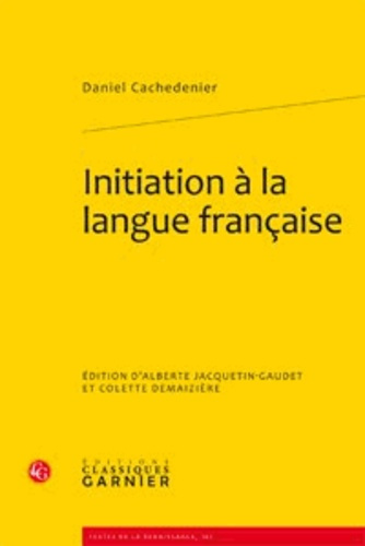 INITIATION A LA LANGUE FRANCAISE