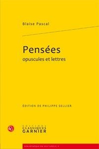 PENSEES OPUSCULES ET LETTRES PASCAL GRAND FORMAT BROCHE