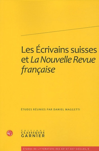 ECRIVAINS SUISSES NOUVELLE REVUE FRANCAISE