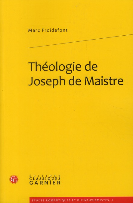 THEOLOGIE JOSEPH MAISTRE