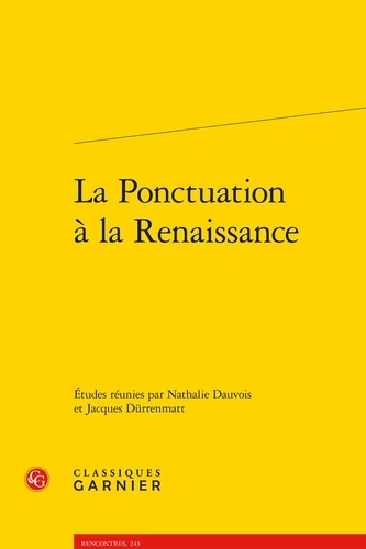 PONCTUATION RENAISSANCE