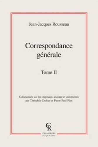 CORRESPONDANCE GENERALE TOME II