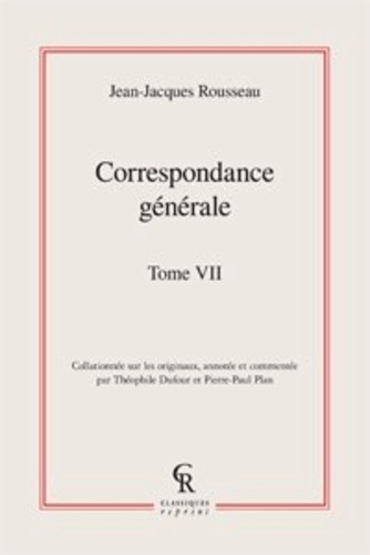 CORRESPONDANCE GENERALE TOME VII