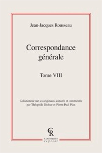 CORRESPONDANCE GENERALE TOME VIII