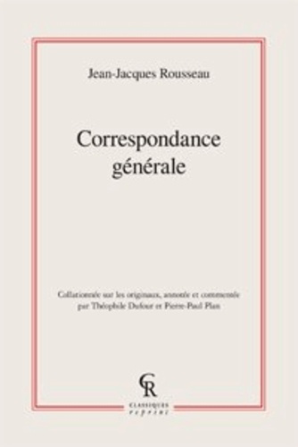 CORRESPONDANCE GENERALE TOMES I A XX