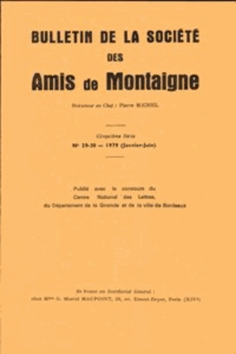 BULLETIN SOCIETE AMIS MONTAIGNE V 1979-1 29-3