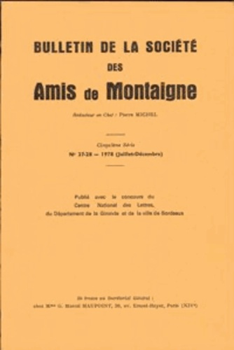 BULLETIN SOCIETE AMIS MONTAIGNE V 1978-2 27-28