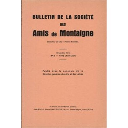 BULLETIN SOCIETE AMIS MONTAIGNE V 1972-2 2
