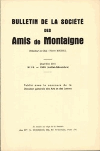 BULLETIN SOCIETE AMIS MONTAIGNE IV 1969-3 19