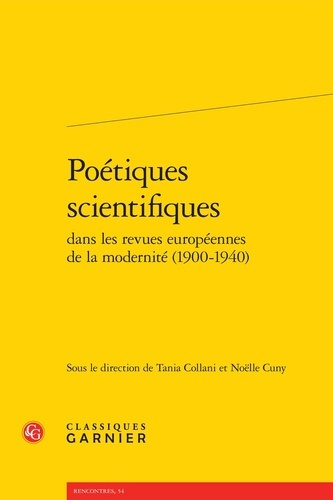POETIQUES SCIENTIFIQUES DANS REVUES EUROPEENNES MODERNITE 1900-1940