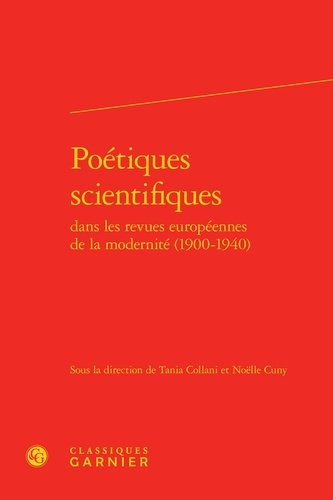 POETIQUES SCIENTIFIQUES DANS REVUES EUROPEENNES MODERNITE 1900-1940