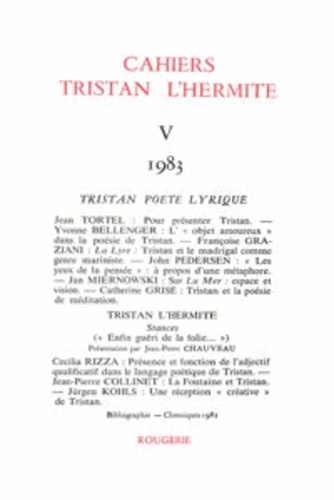 CAHIERS TRISTAN L HERMITE 1983 5
