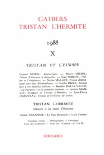 CAHIERS TRISTAN L HERMITE 1988 10