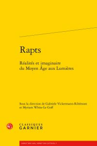 RAPTS - REALITES IMAGINAIRE MOYEN AGE AUX LUMIERES