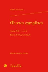 OEUVRES COMPLETES TOME VII - 1 2