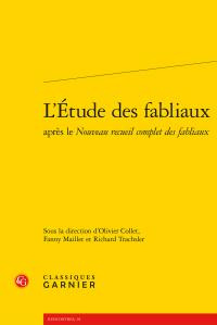 L ETUDE FABLIAUX APRES NOUVEAU RECUEIL COMPLET FABLIAUX