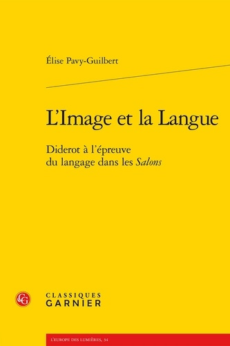 L IMAGE LANGUE - DIDEROT L EPREUVE LANGAGE DANS SALONS