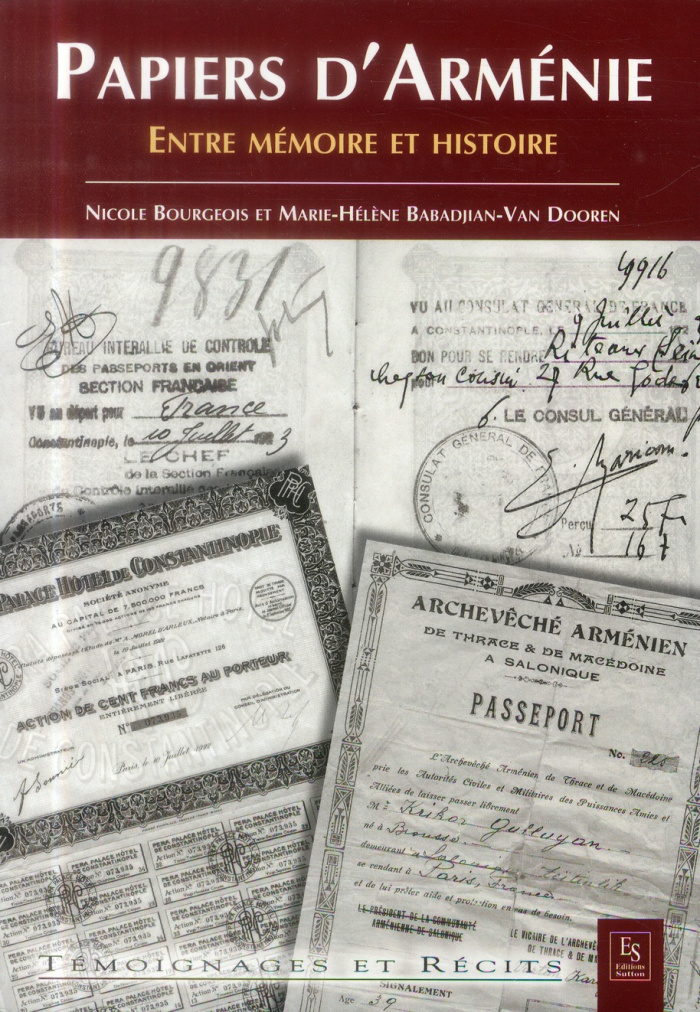 PAPIERS D'ARMENIE