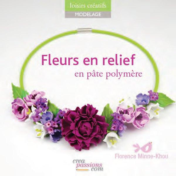 Fleurs en relief pâte polymère pour la création de bijoux