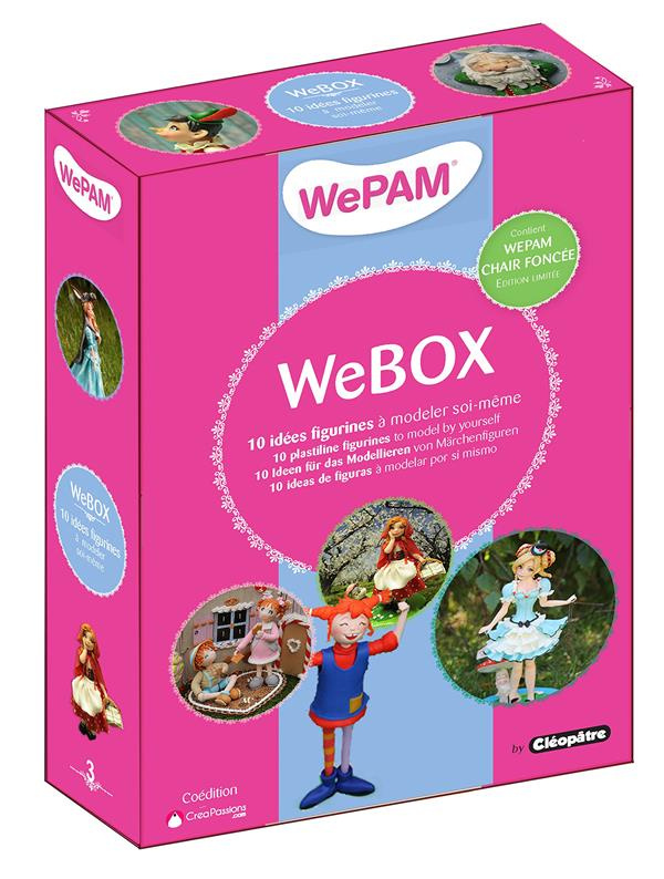 Webox : 10 idées figurines à modeler soi-même. Avec 2 boîtes de WePam (6 couleurs différentes) et 1