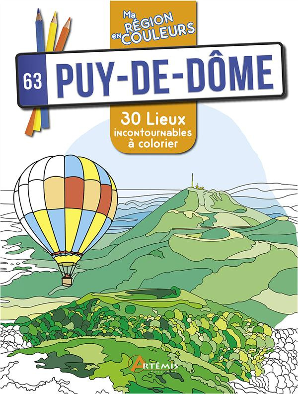 Puy-de-Dôme. 30 lieux incontournables à colorier