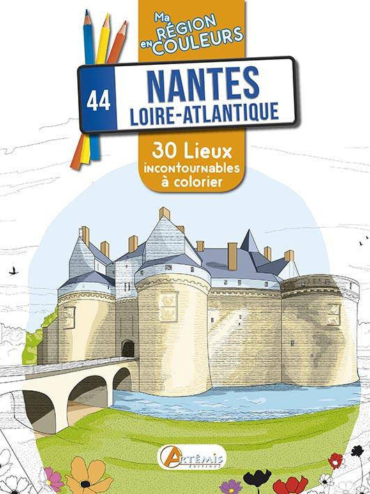 Nantes, Loire-Atlantique. 30 lieux incontournables à colorier