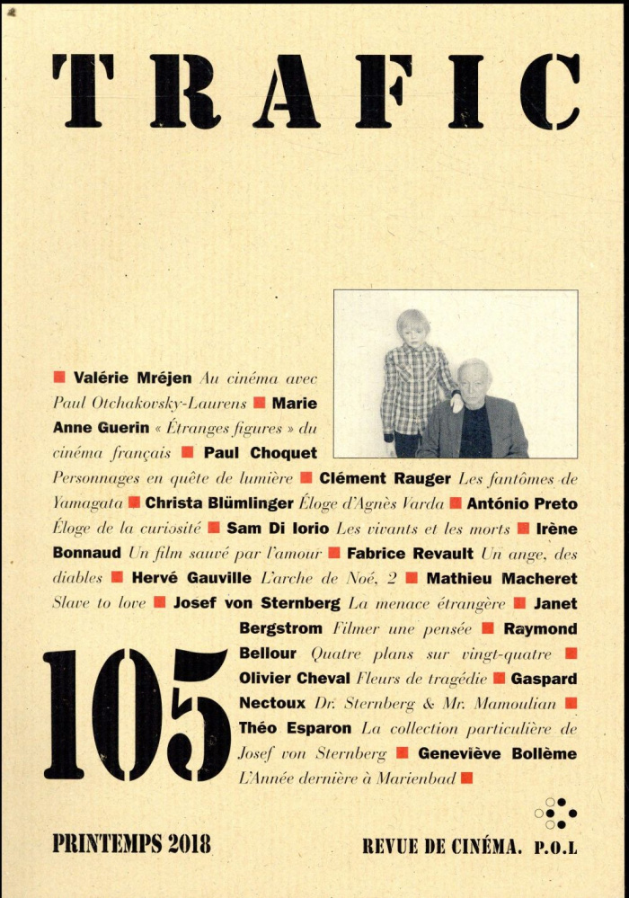 Trafic N° 105, printemps 2018